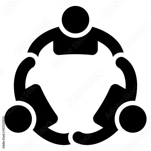 Team Glyph Icon