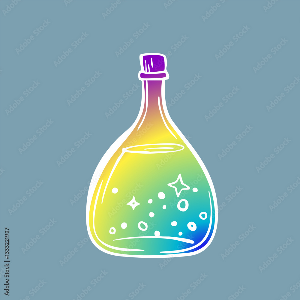 Old magic bottle. Hand drawing sketch. Art line. Vector illustration. Retro style.
Old magic bottle. Hand drawing sketch. Art line. Vector illustration. Retro style.