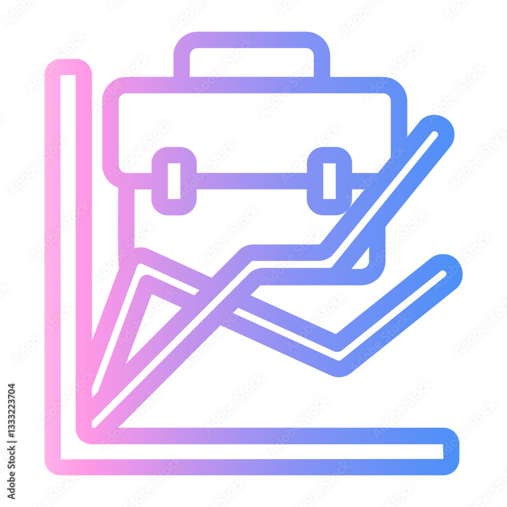 business Line Gradient Icon business Line Gradient Icon