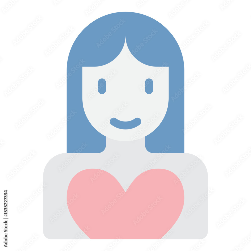 Stylized Heart Icon for Applications Stylized Heart Icon for Applications