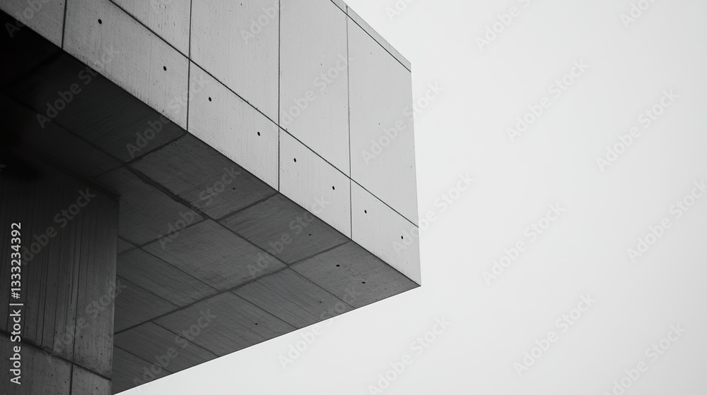 Fototapeta premium Modern residential buildings with simple design, embodying clean and functional living spaces.