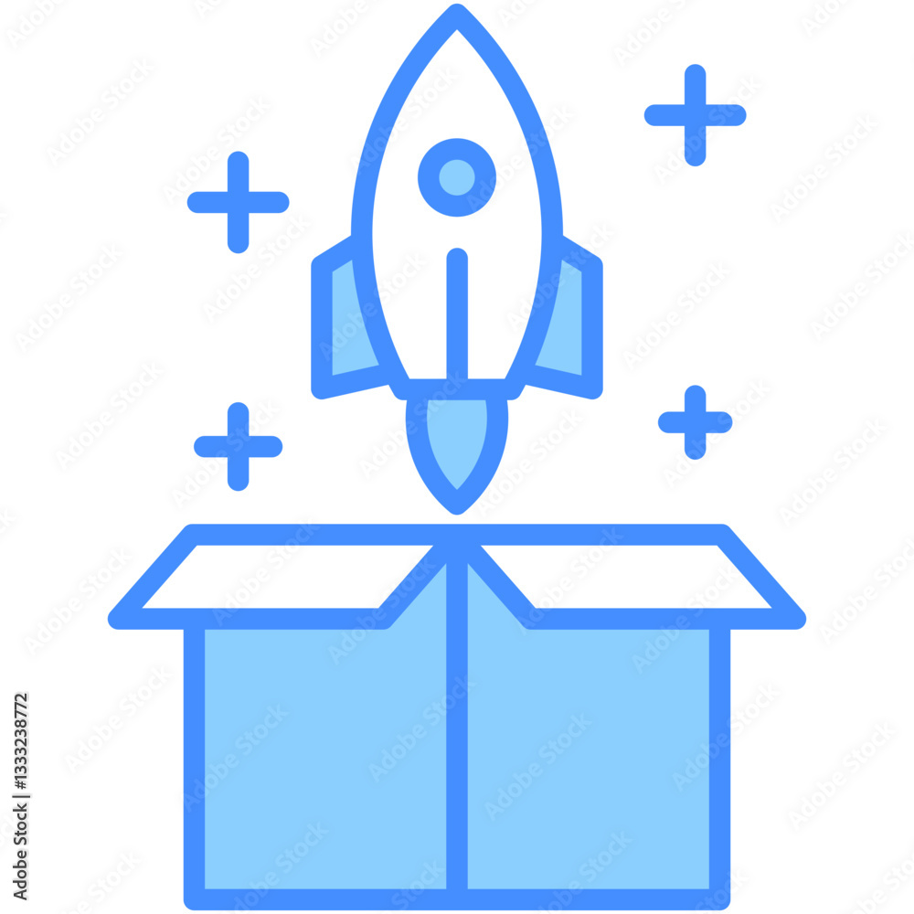Obraz premium Launch Icon