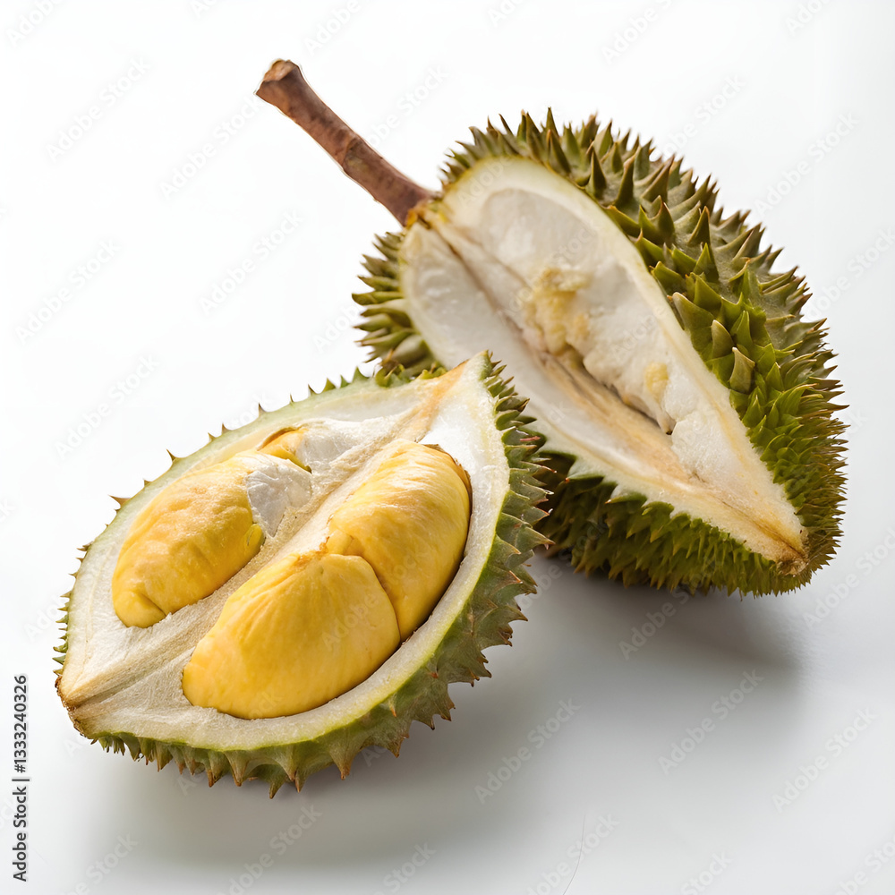 Fototapeta premium durian isolated on white background