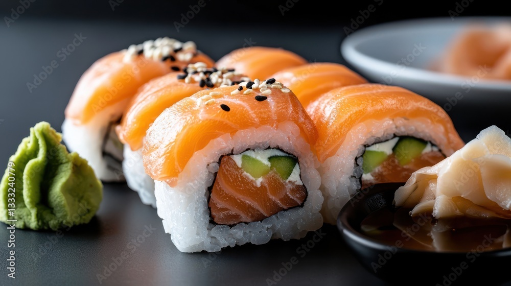 Delicious Plate of Sui Rolls with Colorful Vegetables and Dipping Sauce Delicious Plate of Sui Rolls with Colorful Vegetables and Dipping Sauce
