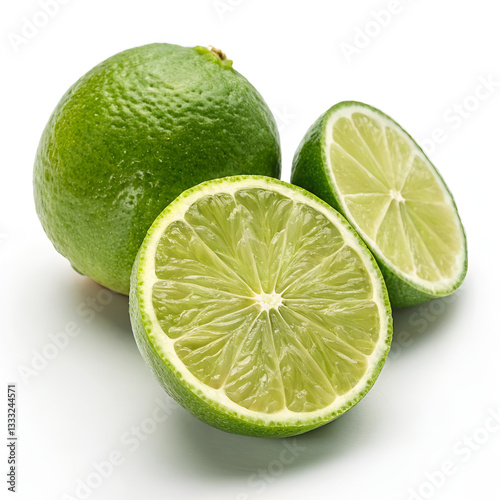 lime isolated on white background