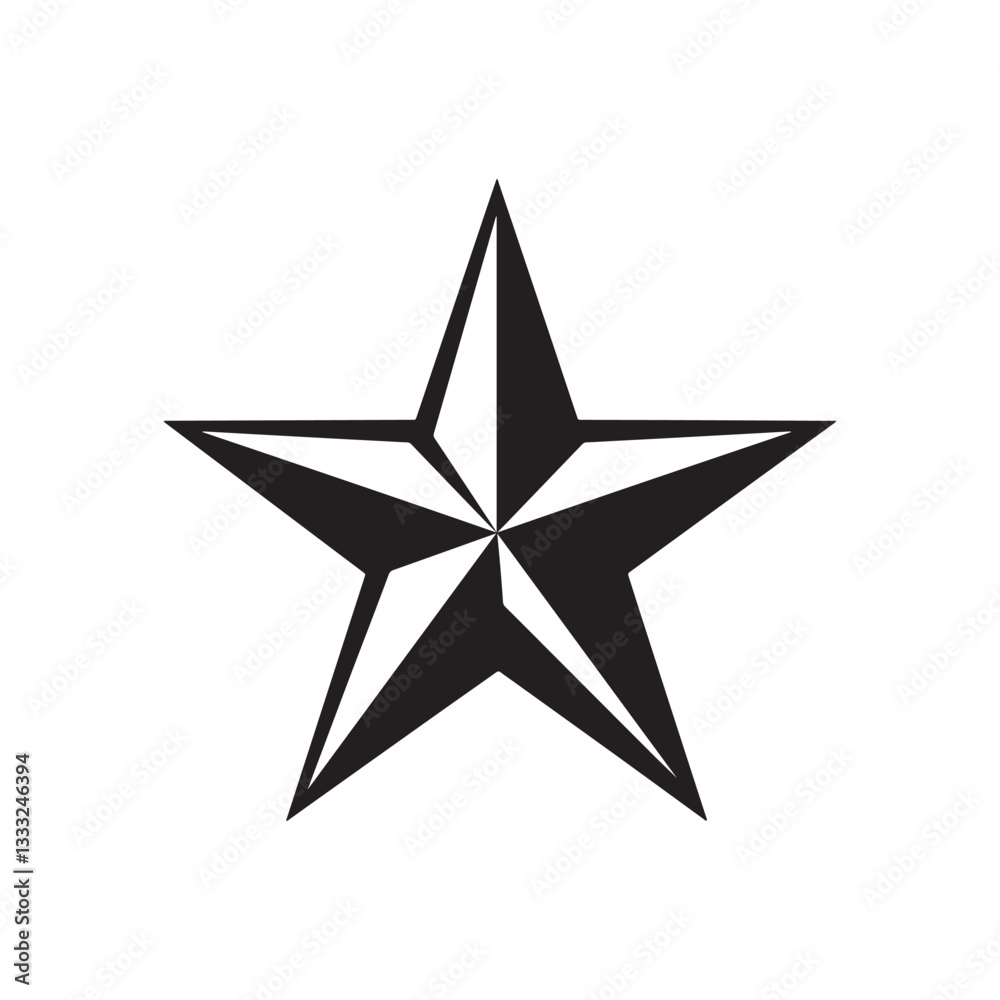 A five-pointed star icon with bold, sharp edges, evenly proportioned and in solid black. A five-pointed star icon with bold, sharp edges, evenly proportioned and in solid black.