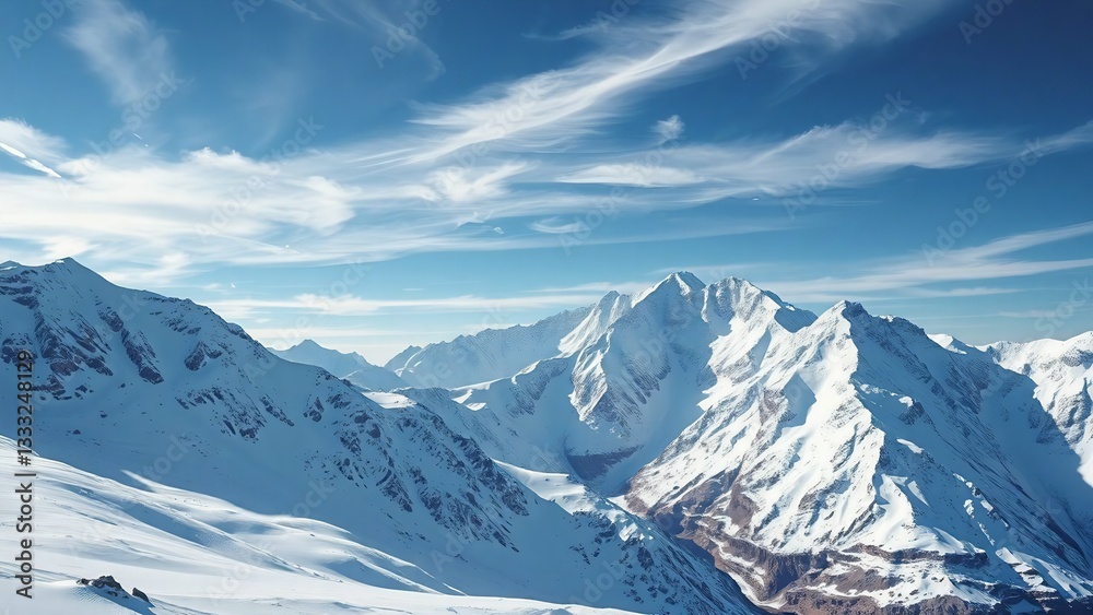 Fototapeta premium swiss alps in the winter