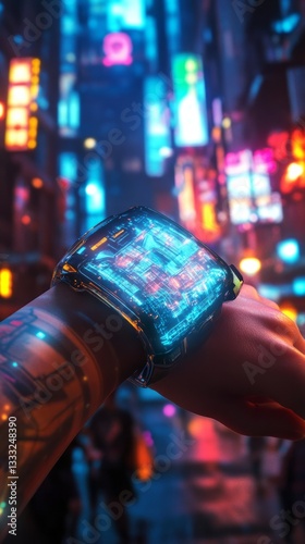 FuturisticCyber Futuristic Wearable Overview Device photo