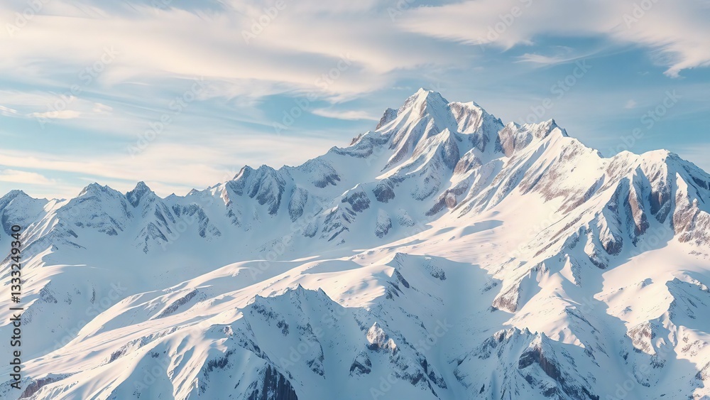 Obraz premium snow covered mountains in winter
