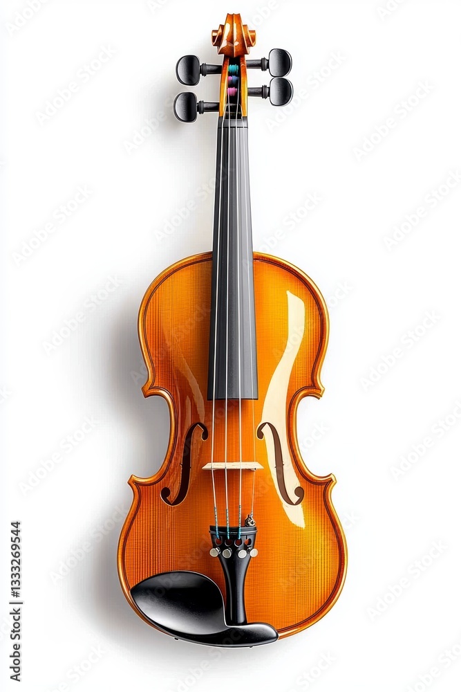 Fototapeta premium Elegant violin performance concert hall musical instrument creative space close-up art and culture