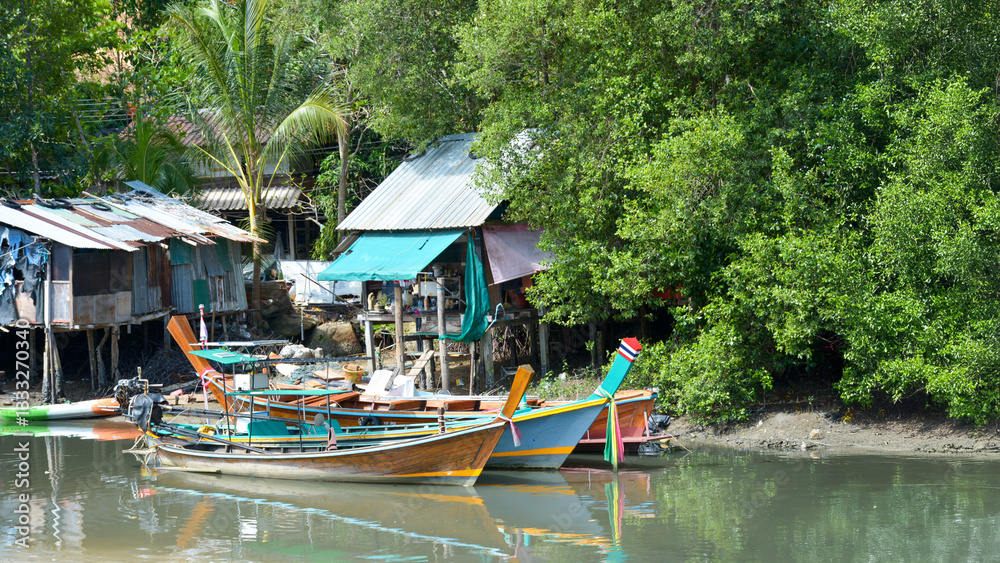 Thai Fishing Village: Life on the Riverbank