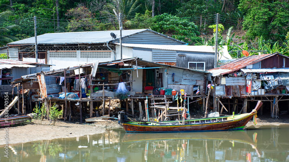 Thai Fishing Village: Life on the Riverbank