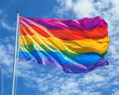 Colorful rainbow gay pride flag, lgbt flag, LGBT flag