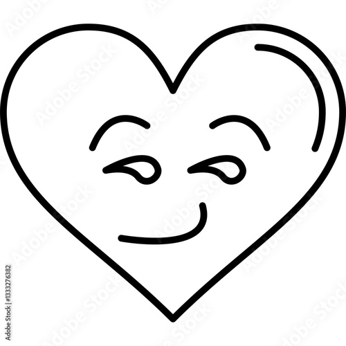 Smirking Heart Icon