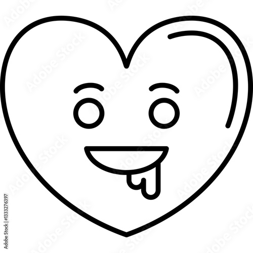 Drooling Heart Icon