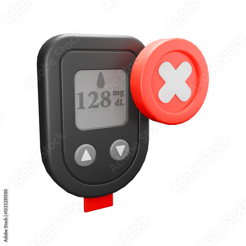 Digital Glucose Monitor with Error Indicator