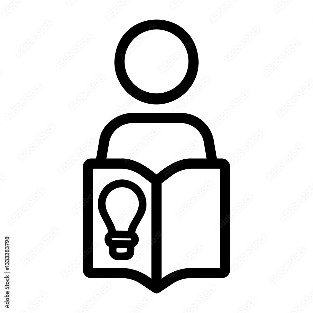 knowledge Line Icon knowledge Line Icon