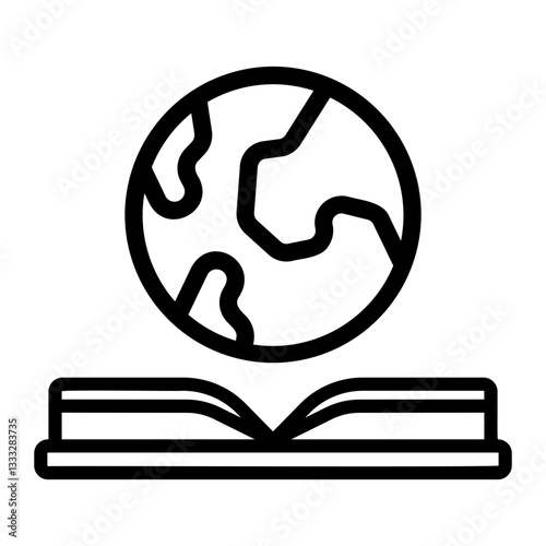 global knowledge Line Icon