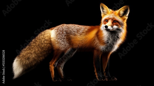 Wallpaper Mural Vibrant red fox illuminates gigapixel scene enchanted forest digital art nature close-up view colorful wildlife Torontodigital.ca