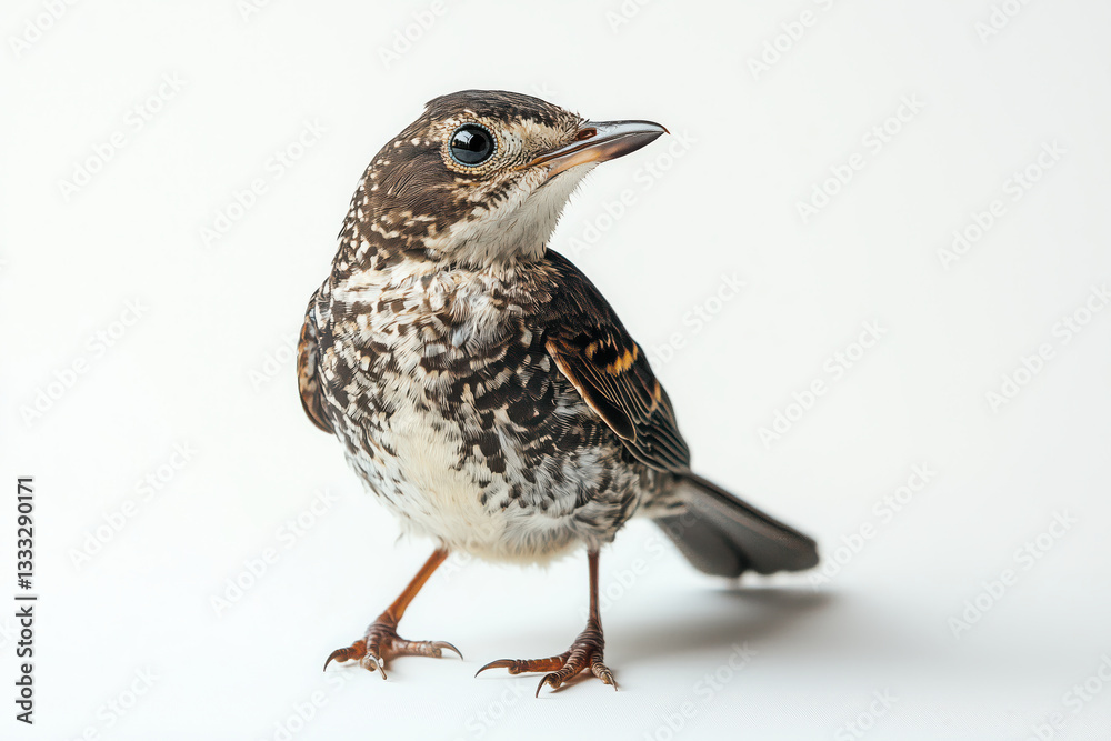 Fototapeta premium Bird isolated on white background.