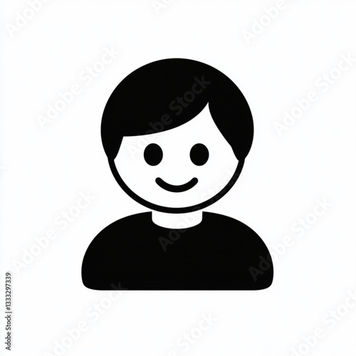 male person symbol for user interface or social media profile