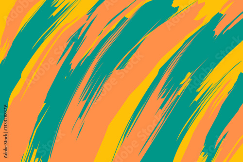 Abstract Colorful Brush Strokes Background