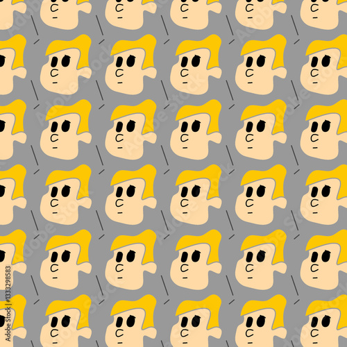 set of funny faces