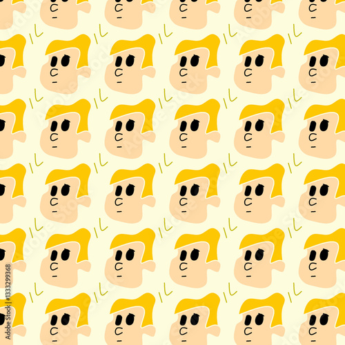 set of funny faces