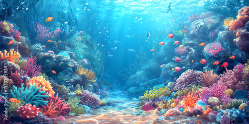 design, illustration, symbol, business, text, concept, sign, fish, underwater, sea, ocean, water, blue, shark, diving, reef, aquarium, nature, animal, coral, dolphin, marine, swimming, light, vector, 