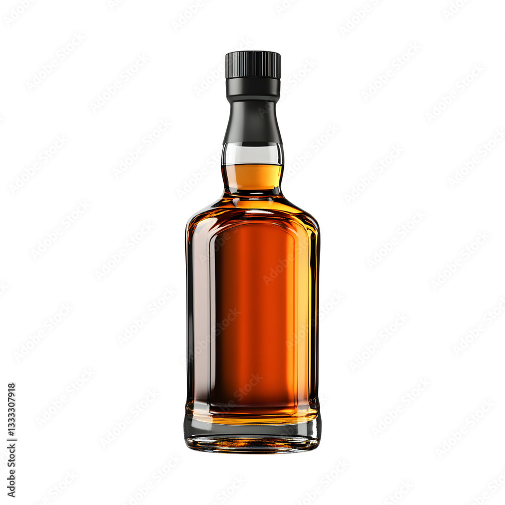 Irish Whiskey Bottle Isolated on Transparent Background Irish Whiskey Bottle Isolated on Transparent Background