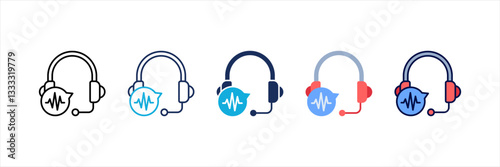 Remote Assistance Multi Style Icon Set