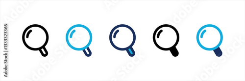 Searcher Multi Style Icon Set
