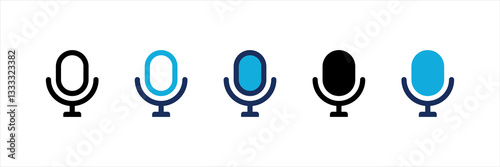 Recorder Multi Style Icon Set