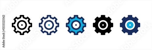Settings Multi Style Icon Set