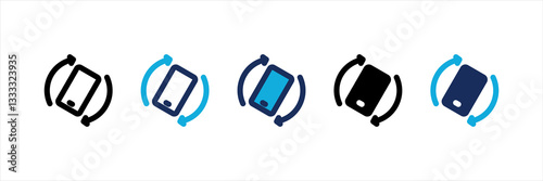 Tilt Multi Style Icon Set