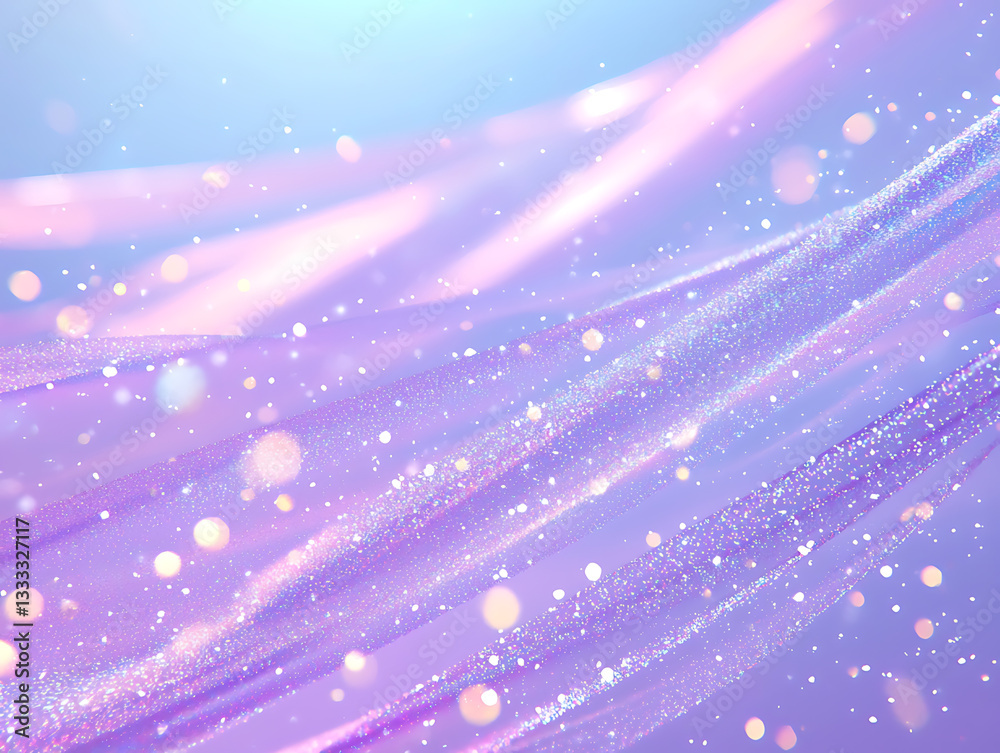 Obraz premium Ethereal light and sparkles abstract background digital art vibrant colors soft focus dreamlike atmosphere