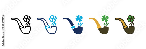 Irish Pipe Multi Style Icon Set