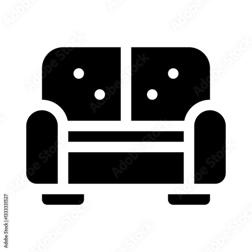 Sofa glyph icon