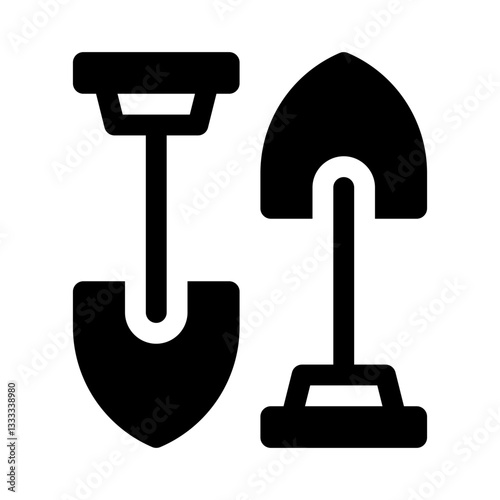 Shovel glyph icon