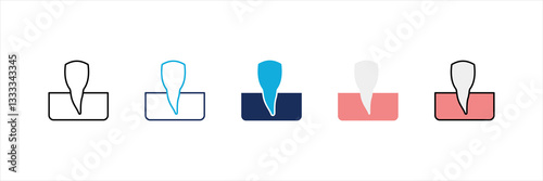 Incisor Multi Style Icon Set