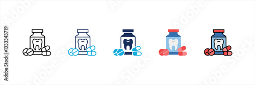 Painkiller Multi Style Icon Set