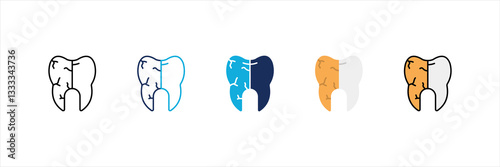 Decay Multi Style Icon Set