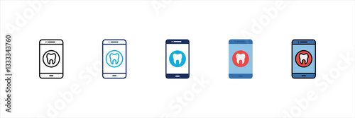 Dental Appdental App Multi Style Icon Set