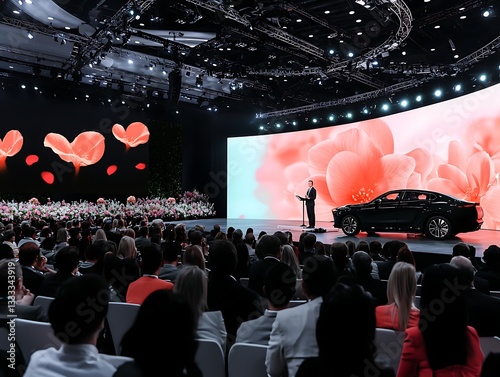 Auto Show Keynote for Large Audience.