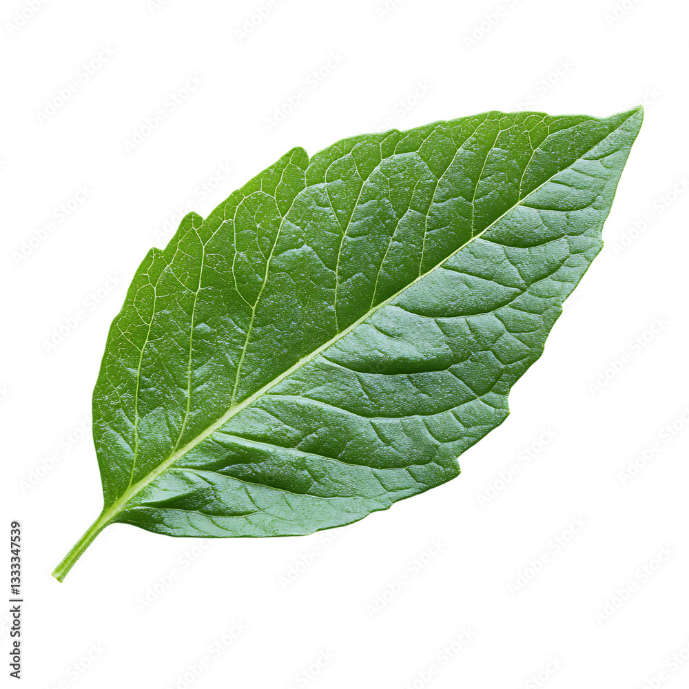 Obraz premium green leaf isolated on white
