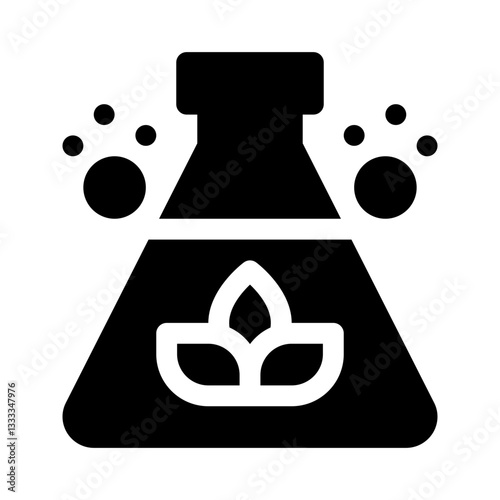 Biomass glyph icon