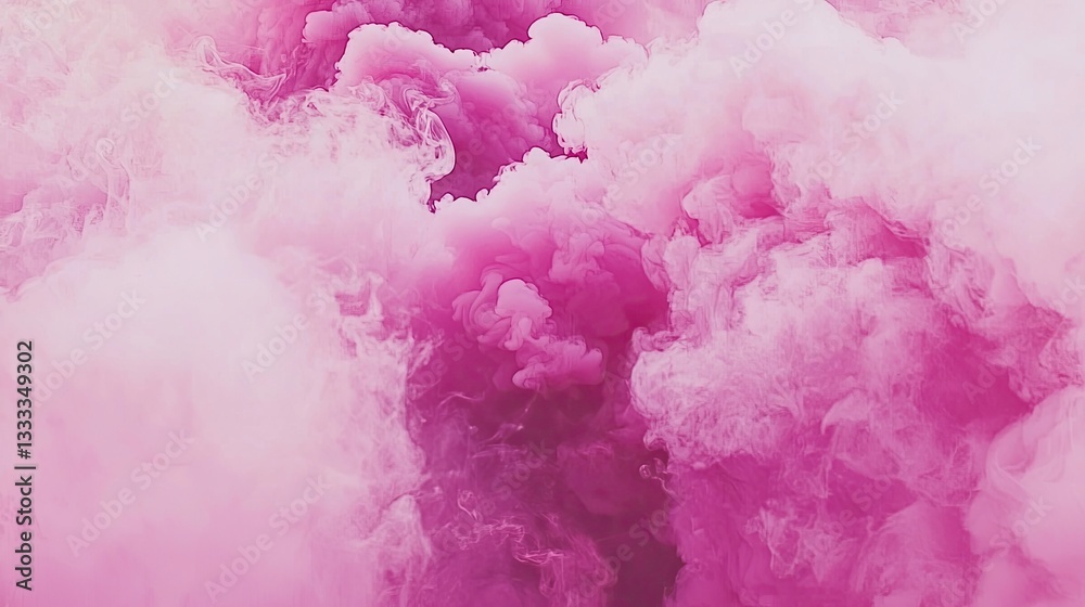 Obraz premium Pink smoke clouds, abstract texture, swirling, background, design
