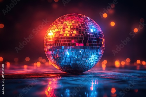disco ball with lights