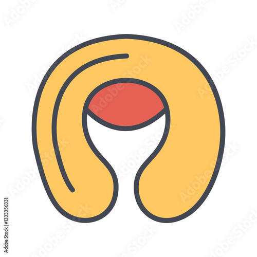 Inflatable pillow Vector Icon