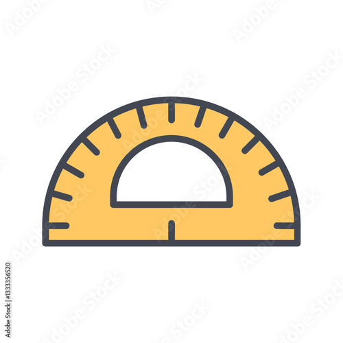 Protractor Vector Icon